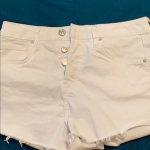 white forever 21 jean shorts